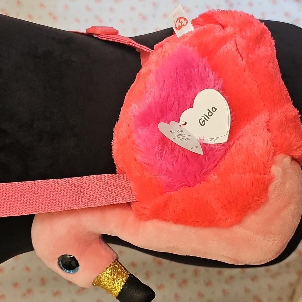 TY Fashion Gilda the Pink Flamingo Purse - Picture 2 of 5